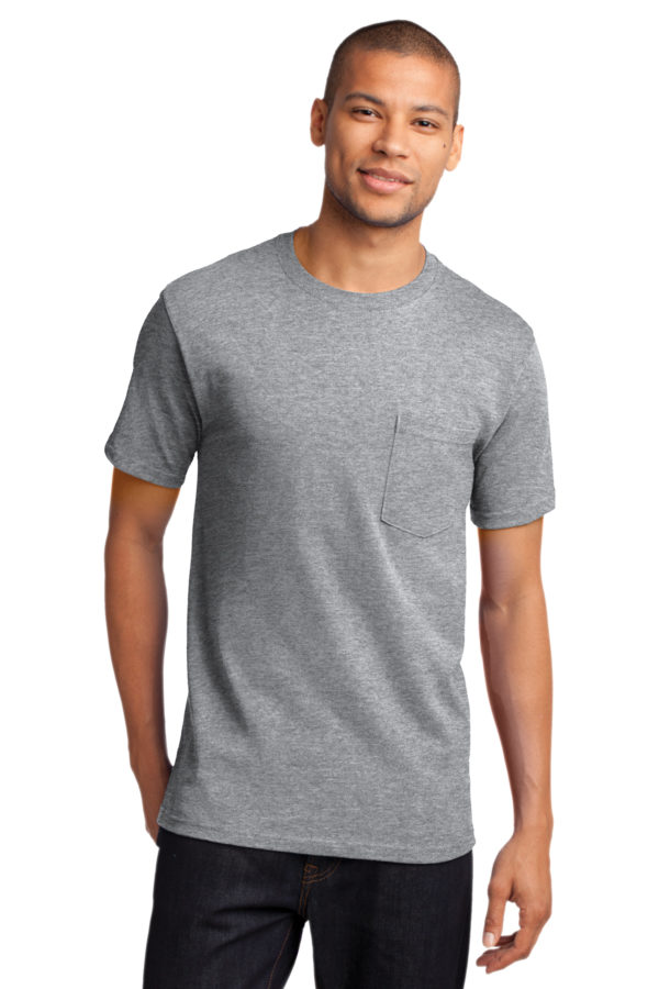 Port & Company Tall Essential Pocket Tee - Image 3