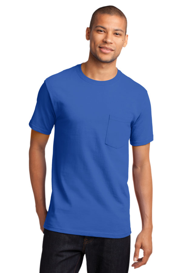 Port & Company Tall Essential Pocket Tee - Image 2