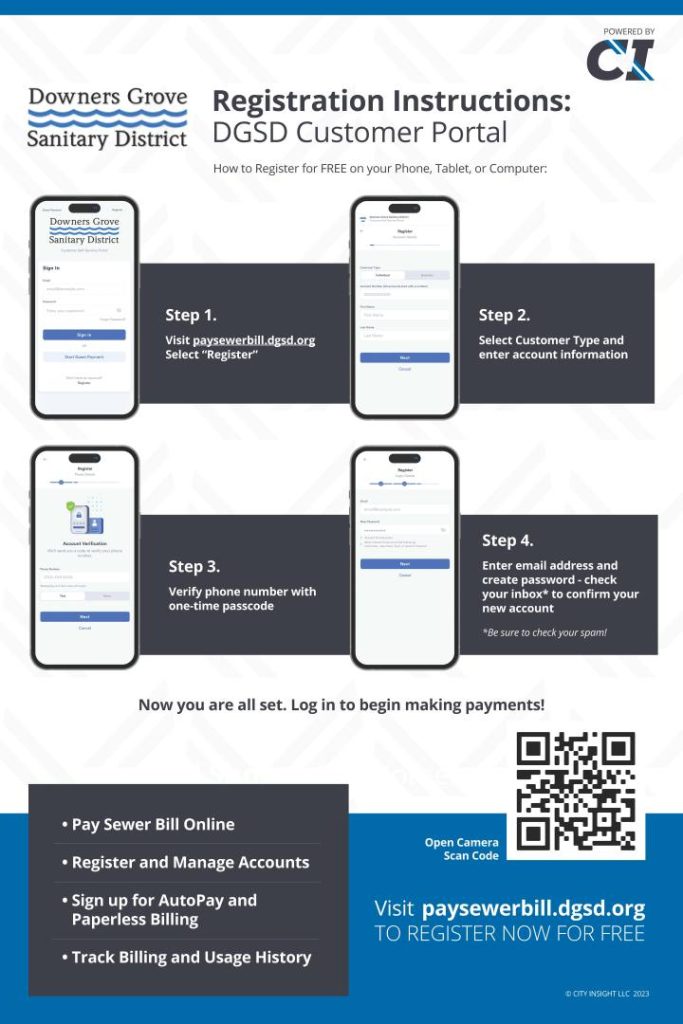 Registration Now Available for New Customer Billing Portal Downers