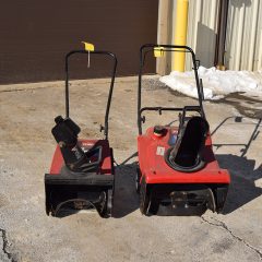 Lot of two (2) Toro Snow Blowers