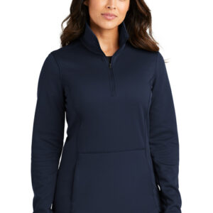 Port & Company Women's 1/4 zip long sleeve shirt
